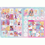 Barbie สมุดภาพระบายสีและสติ๊กเกอร์แสนสวย Live Colorfully